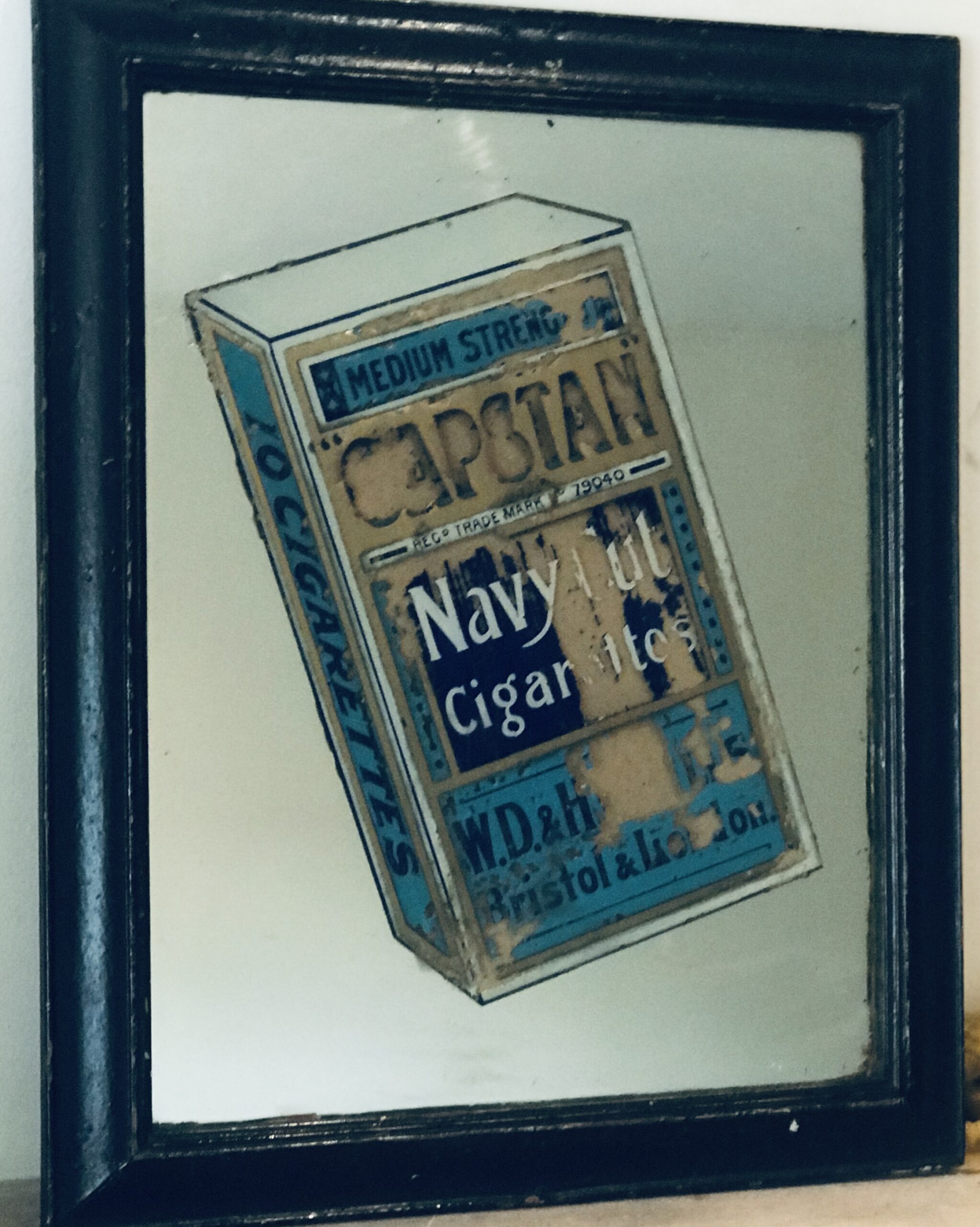 Early 1900's Player's Navy Cut Original Tobacco Advertising Mirror